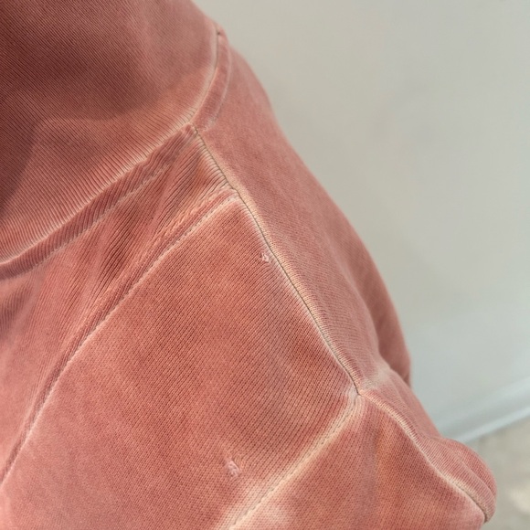 Veronica Beard Jeans Dylan Sweatshirt Rosewood Pink Quarter Zip Sweater SZ S - Picture 10 of 12